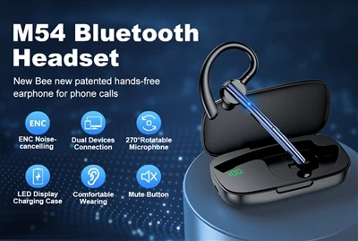 Clustffon Bluetooth Gwenyn Newydd yn Cyrraedd Newydd - M54